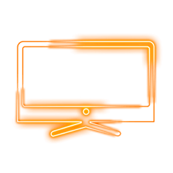 televízor s textom Orange TV