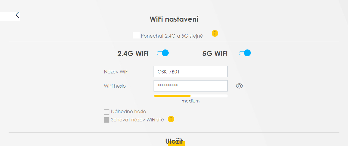 nastavenia Wi-Fi pre zariadenie Zyxel VMG3927